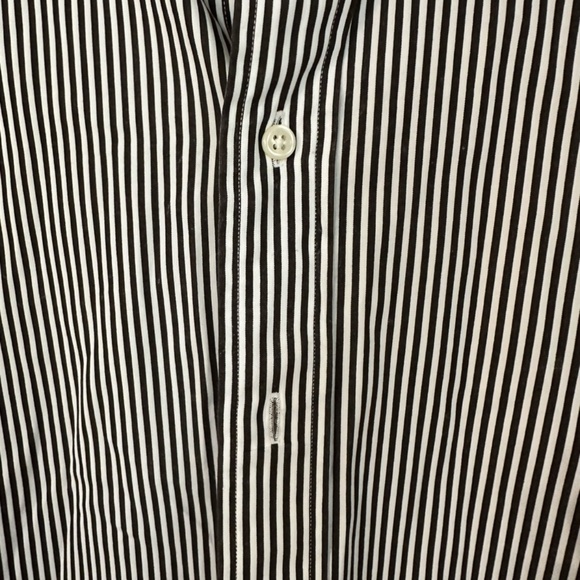 Polo by Ralph Lauren Men’s Regent Classic Fit Brown & White Stripe Sz 16/L GUC - Picture 4 of 8